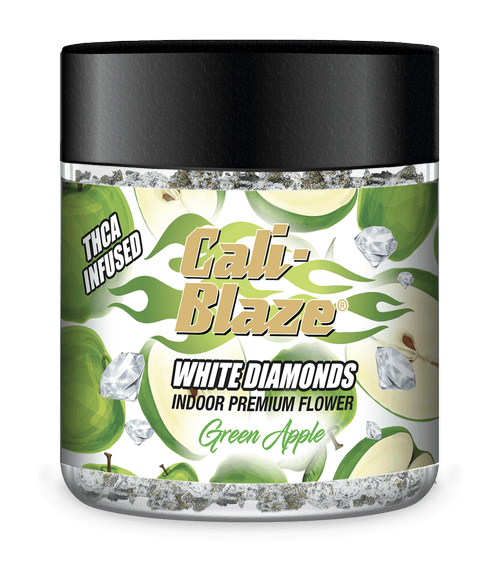 Cali-Blaze | White Diamond Frosted Flower - 3.5g - Green Apple