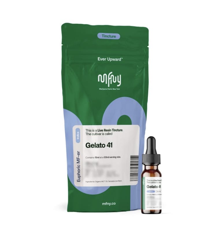 Oral Liquids | MFNY | Live Resin Tincture | Gelato 41 | 15ml