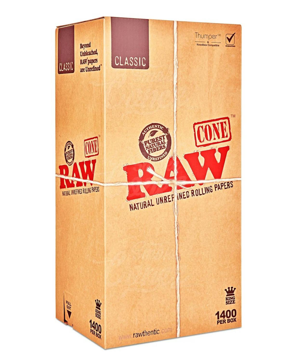 Photo of RAW | 1400 Classic Cone Bulk Box – King Size