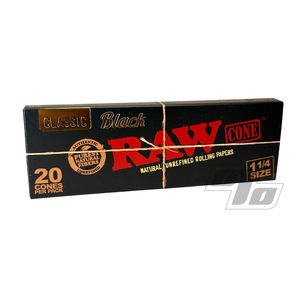 Image of Raw | Black King Size Cones | 20 pack