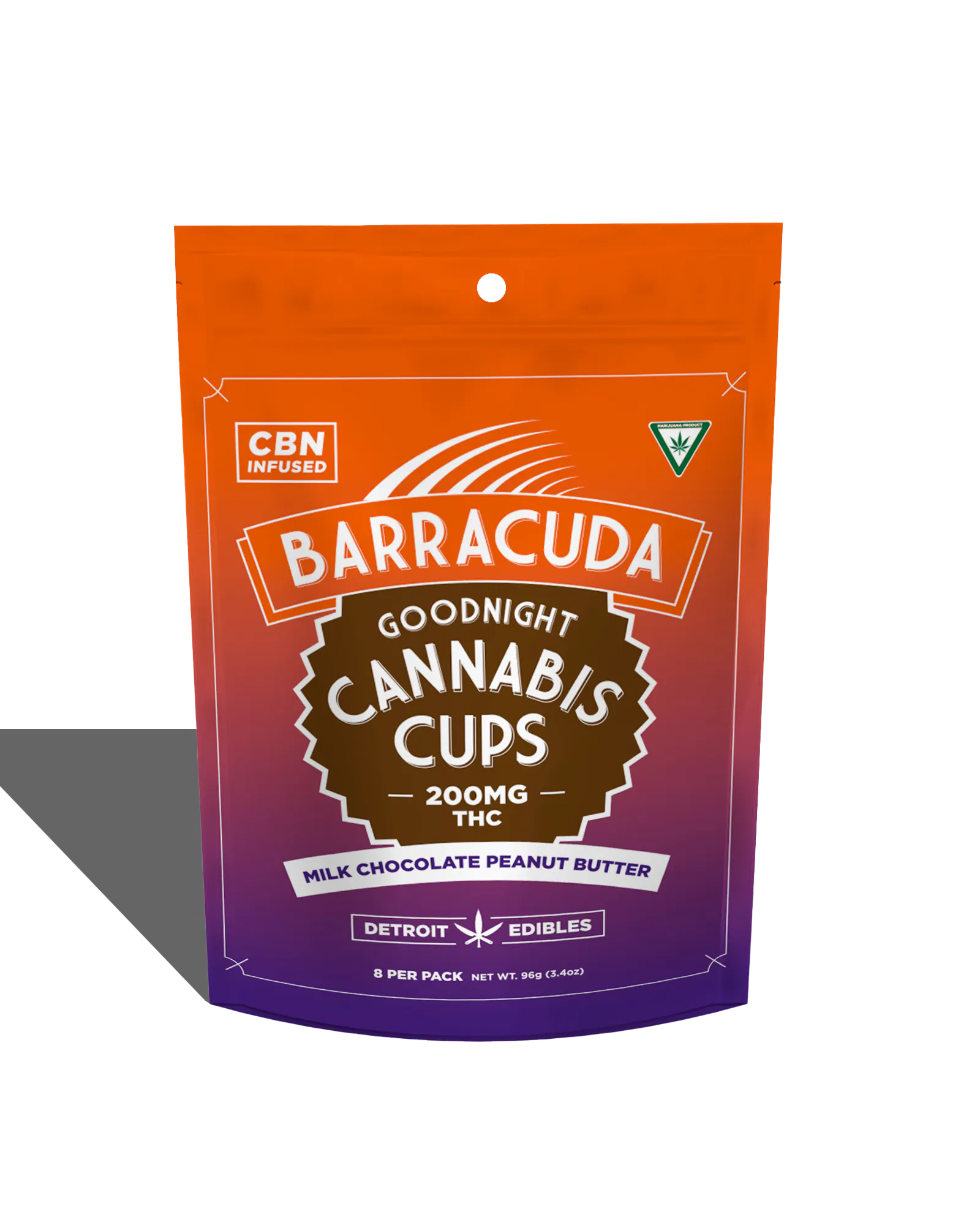 BARRACUDA MILK CHOCOLATE GOODNIGHT PEANUT BUTTER CUP 8X25MG at
