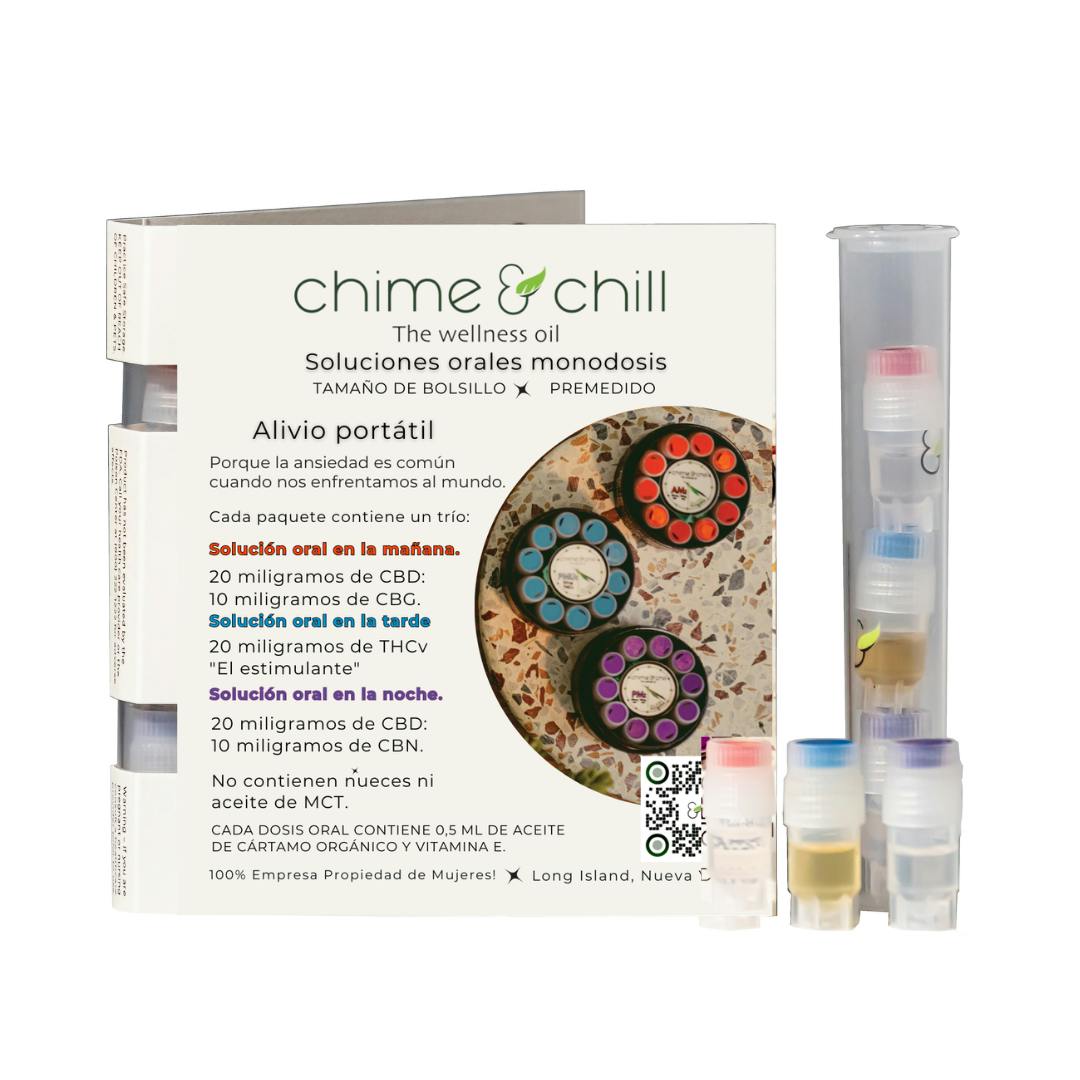 Chime & Chill | Trio Chime Card (Spanish) | Oral Solutions