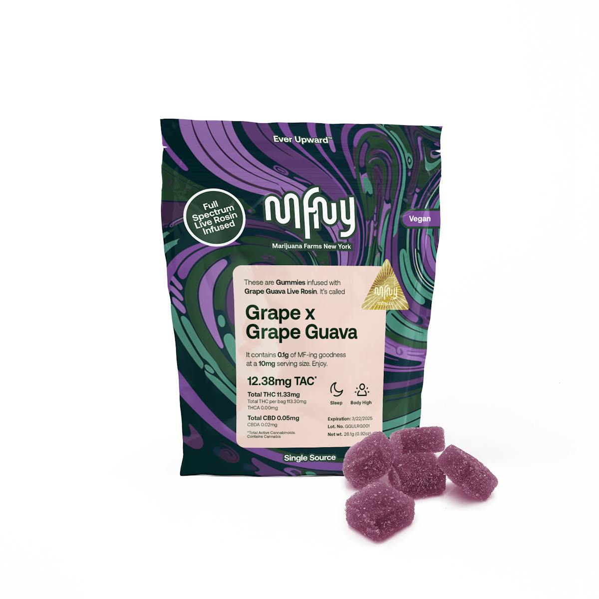 Photo of MFNY | Grape x Grape Guava | 10pk Rosin Edibles