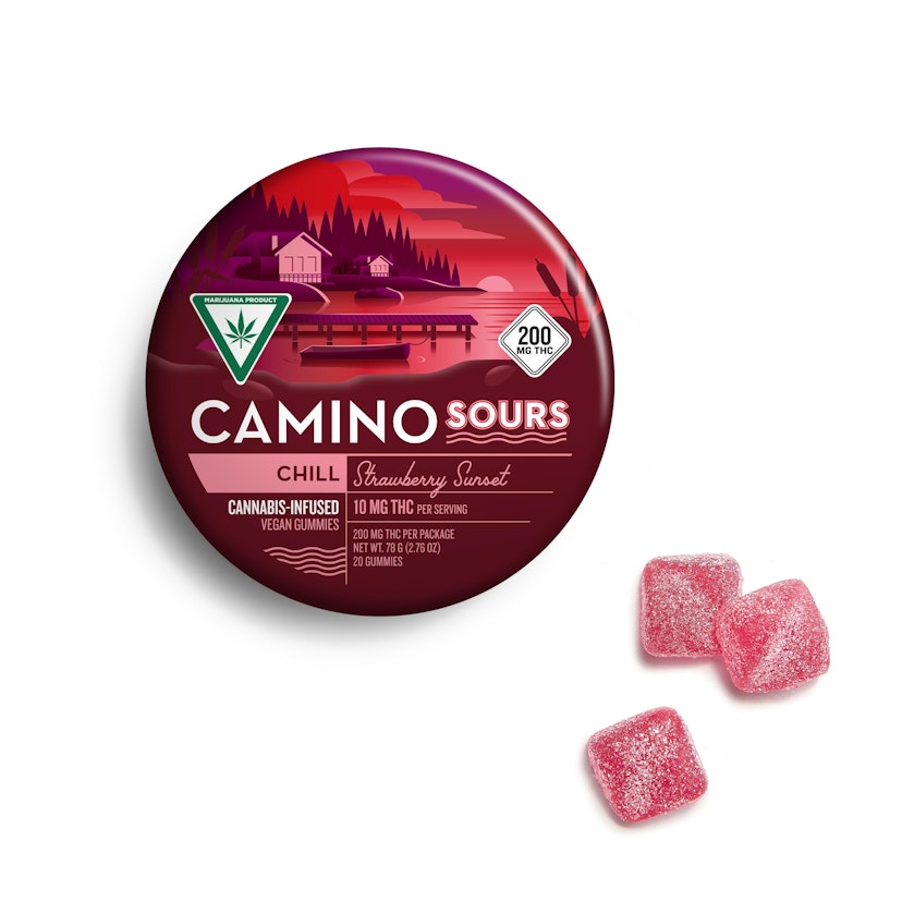 Camino | 200mg Sour Gummies | Strawberry Sunset