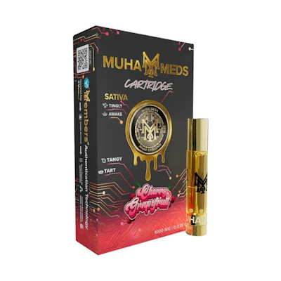 Muha Meds - 1g Cart - Cherry Grapefruit - CARTRIDGES by Muha Meds at King of Budz