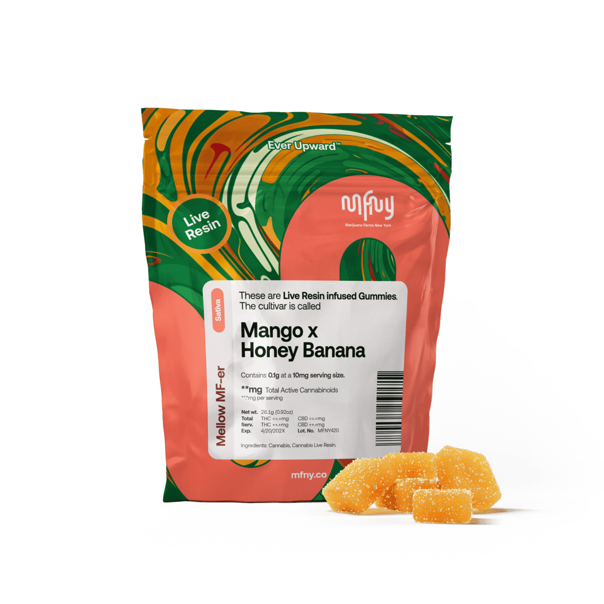 MFNY | Peach x Oishii Live Resin Gummies | 3 pk