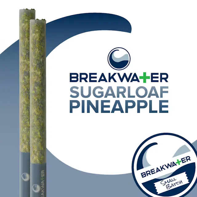 Breakwater Pre-Roll Pack Sugarloaf Pineapple 2pk/1g (hybrid, packs)