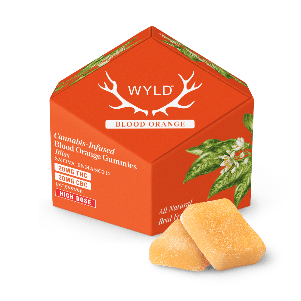 200mg | Blood Orange 1:1 CBC Sativa Enhanced Gummies