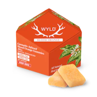 200mg | Blood Orange 1:1 CBC Sativa Enhanced Gummies - product image at King of Budz