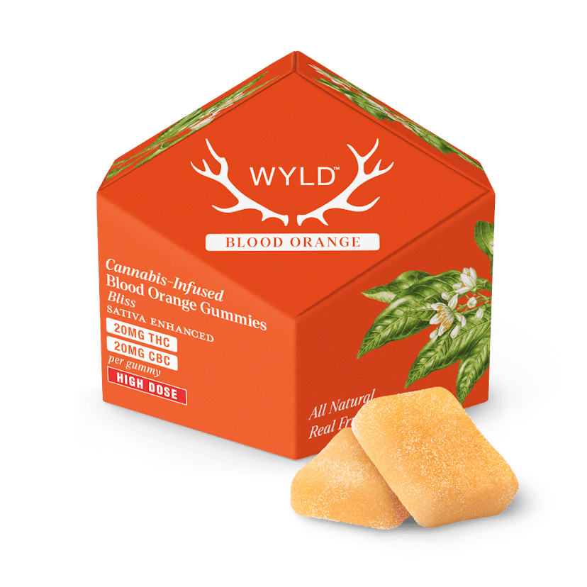 200mg | Blood Orange 1:1 CBC Sativa Enhanced Gummies