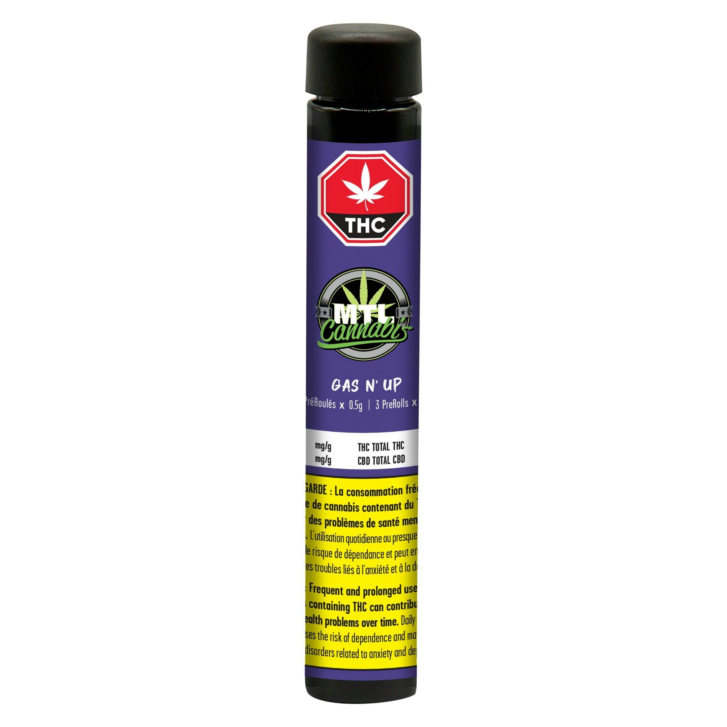 Mtl cannabis - gas n' up prj - 3x0. 5g