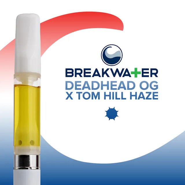 Breakwater Extract Cart Deadhead OG x Tom Hill Haze 1g (sativa hybrid, cartridges)