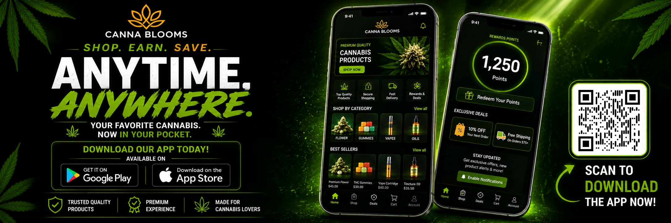 Cannablooms App Store Special Deals