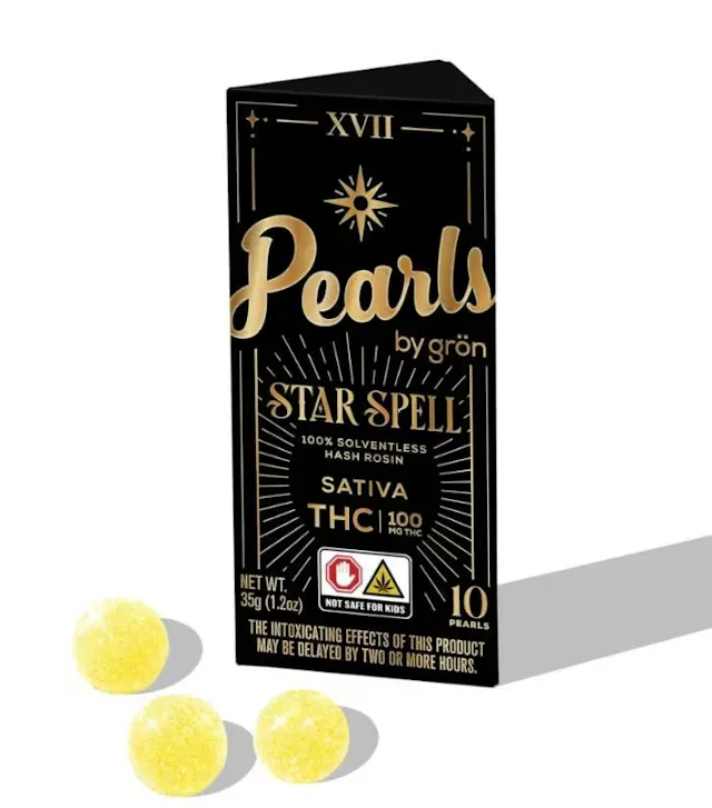 Grön Gron ROSIN Pearls Star Spell 100mg/10pk (sativa, edibles, 2.8g)