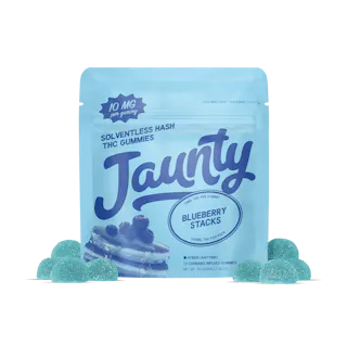 Blueberry Stacks  | Hash-Infused Gummies | 100mg | 10pk