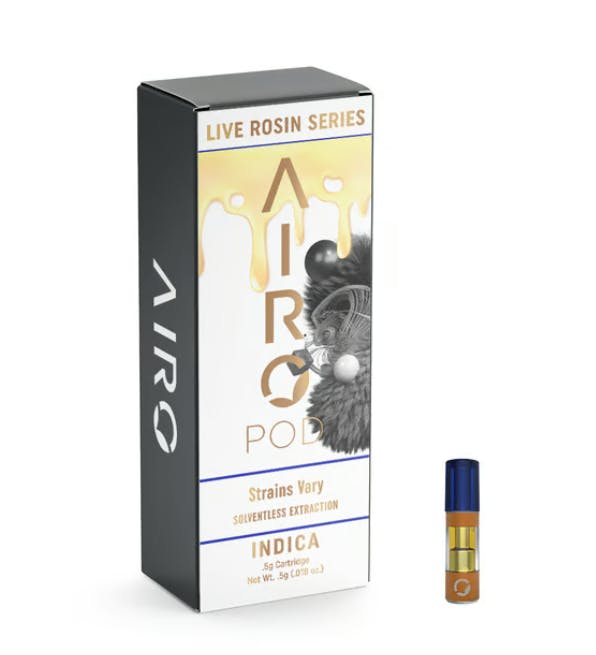 Product DF Airo .5g Live Rosin Cartridge - Strawberry Pineapple Z (Indica)