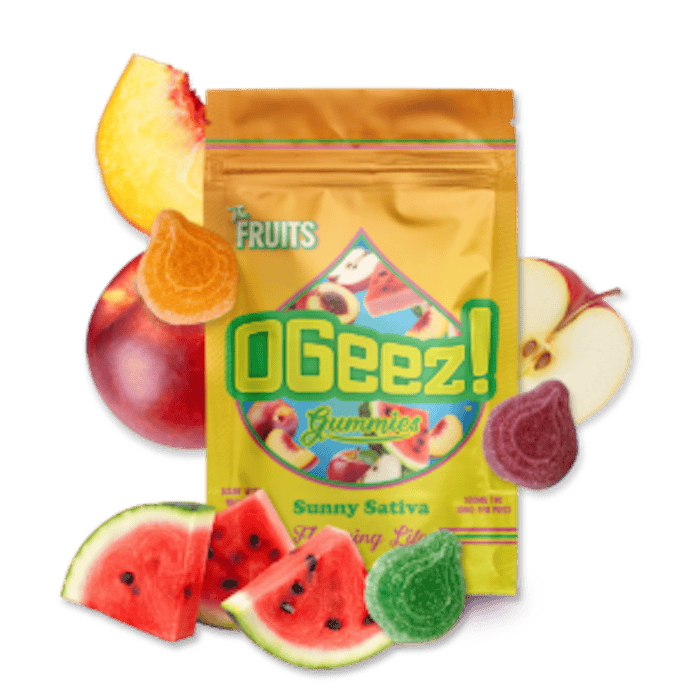 OGeez The Fruits, Sunny Sativa - 100 mg Gummies