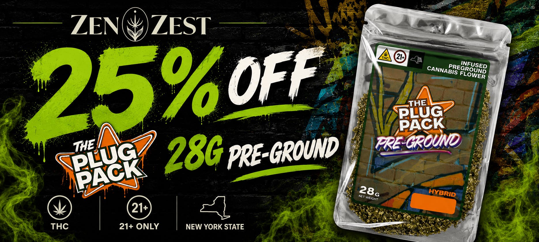 ZenZest 25% OFF The Plug Pack 28g Pre-Ground