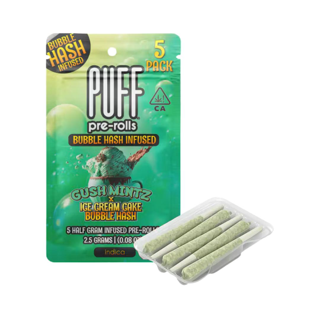 GUSH MINTZ X ICE CREAM CAKE 5PK BUBBLE HASH PREROLL
