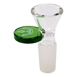 Crown Glass | 14mm Glass Bowl - Green