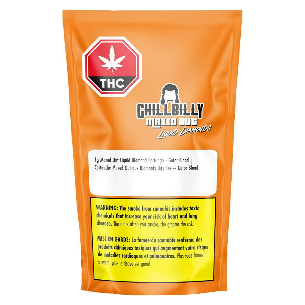 高濃度CHilliN liquid 【CRDH H4CBD CBN】 Chillbilly - Maxed Out Liquid Diamond Cartridge – Gator Blood