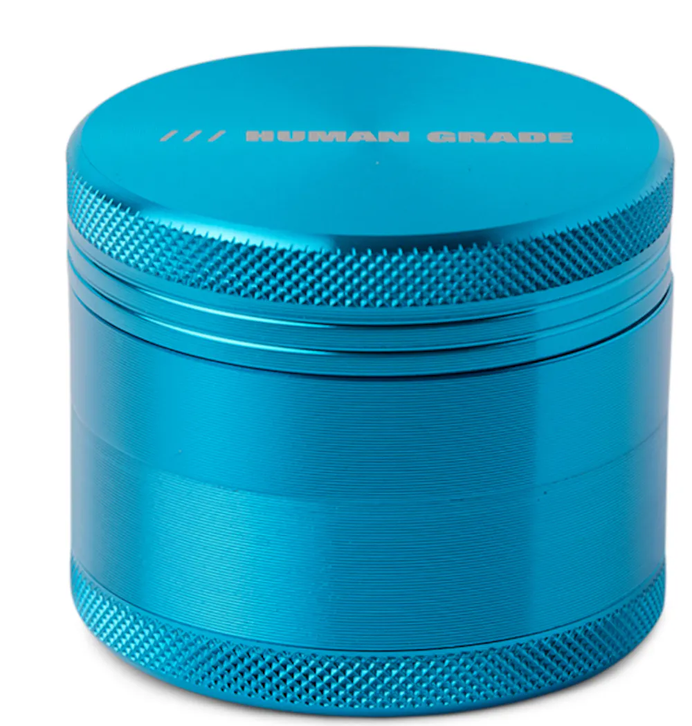 Product Human Grade - 4 Piece (2.5") - Aluminum Grinder - Light Blue