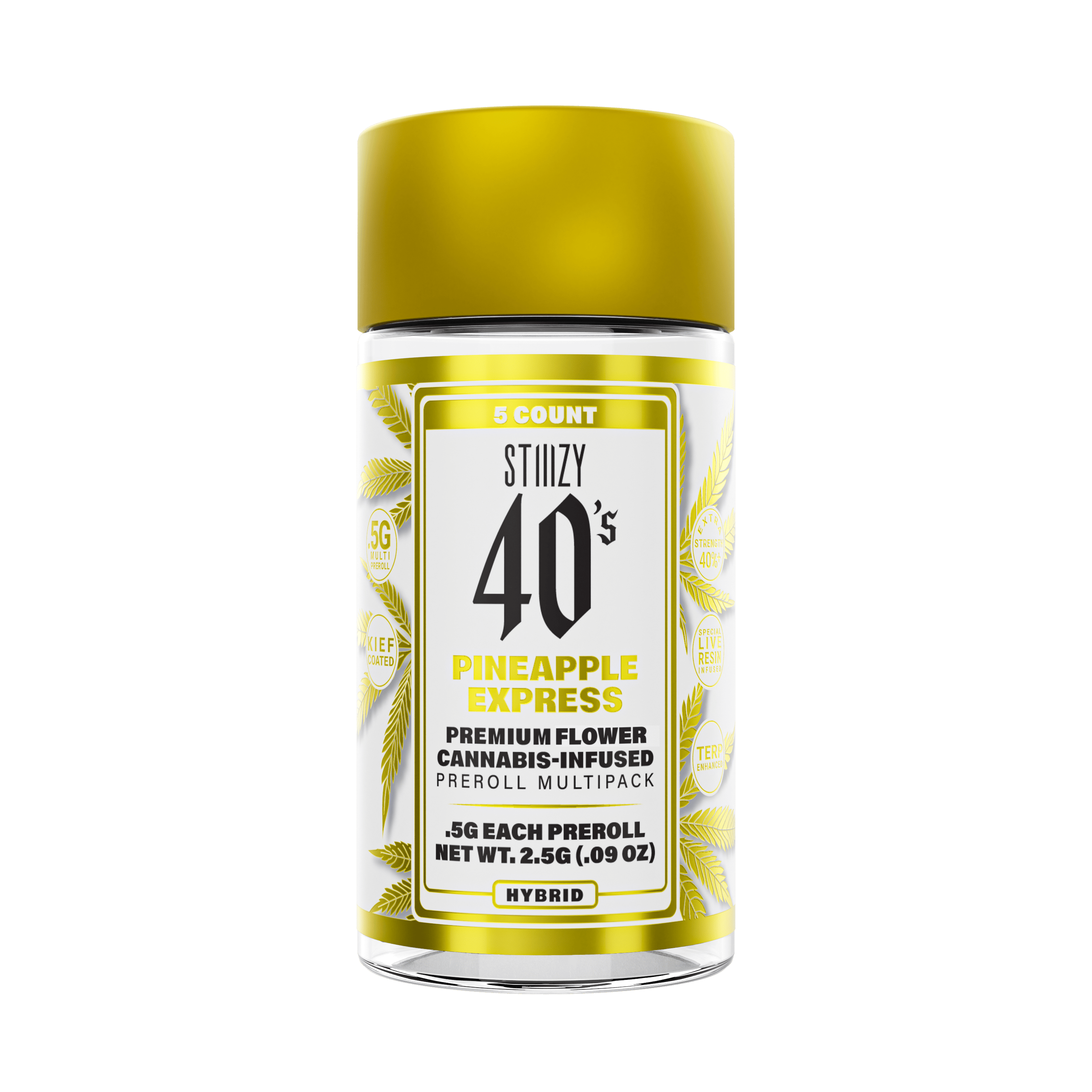 STIIIZY Pineapple Express Infused Preroll 5 Pack Cannabis for sale