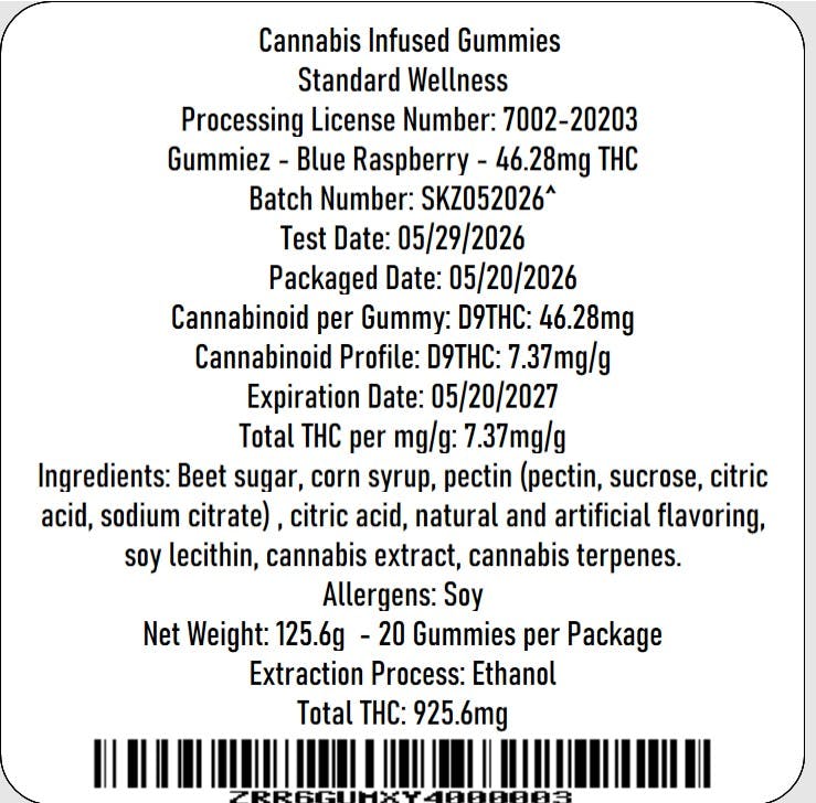 Sweet Blue Raspberry 20pk