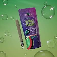 Amnesia - 1.3G Glass Tip Bubble Hash Preroll - Apple Burst