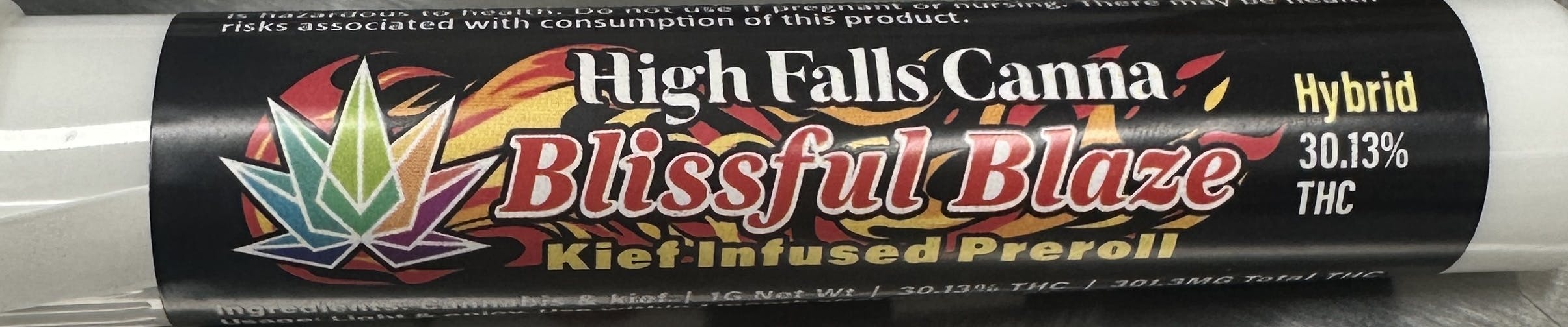 High Falls Canna | Blissful Blaze | 1G Kief Infused Pre-roll