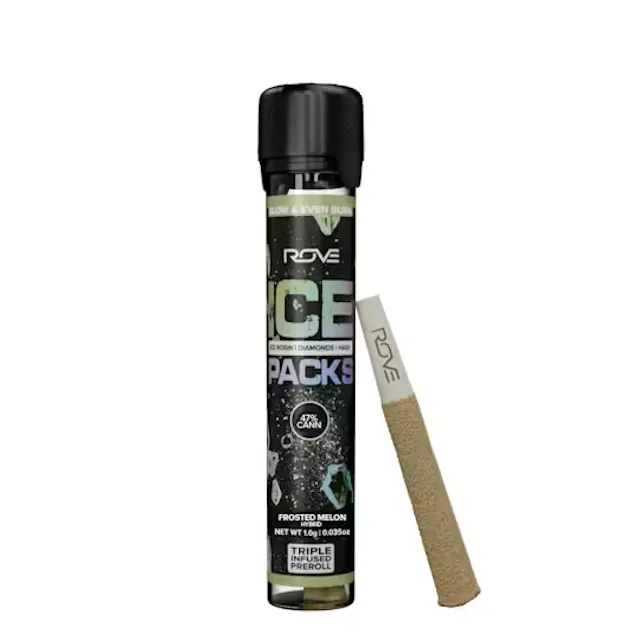 Rove Ice Packs Infused Pre-Roll Frosted Melon 1g (hybrid)