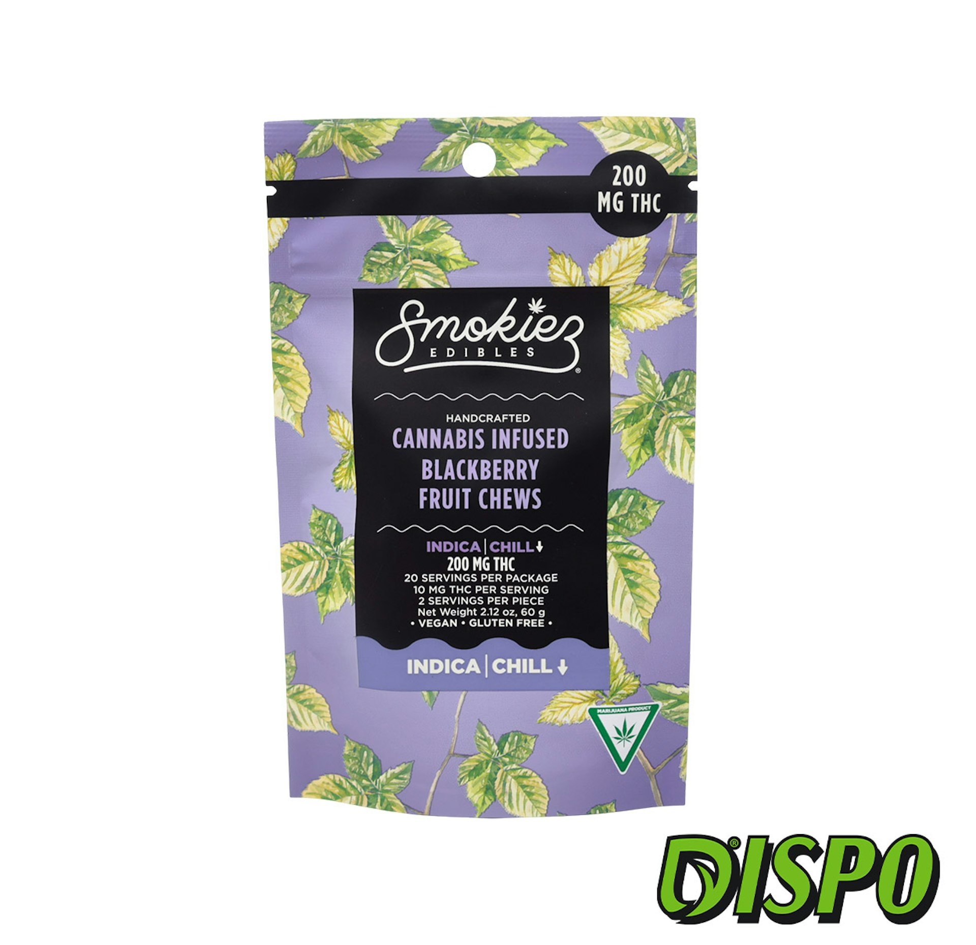 Smokiez - (I) Sweet Blackberry 200mg Gummies
