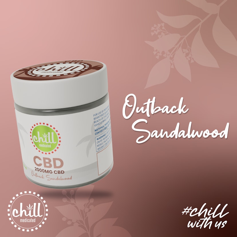 Chill Medicated - Outback Sandalwood 2000mg CBD Body Rub