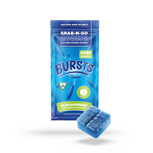 Sauce - 200mg Live Resin Gummies - Blue Raspberry