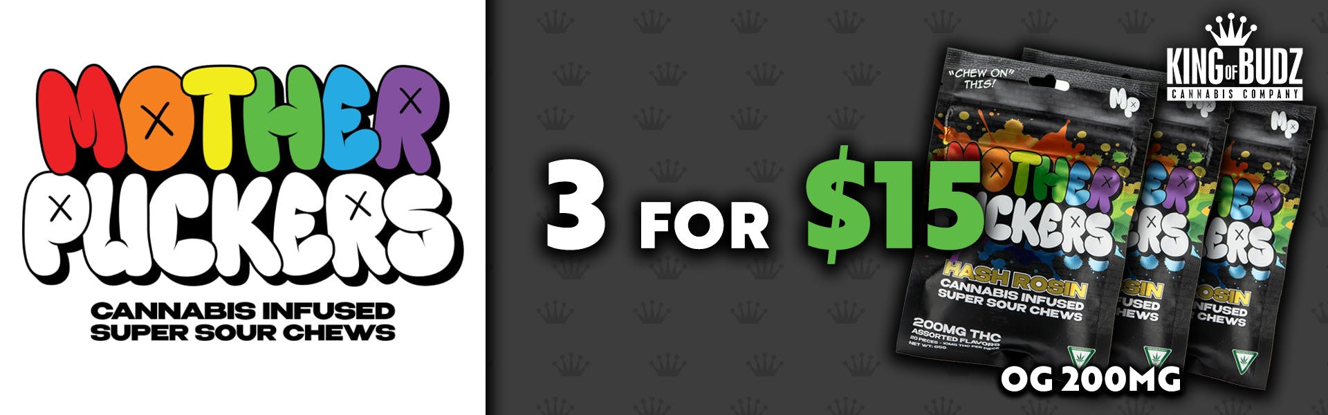 Mother Puckers OG 200mg Edibles