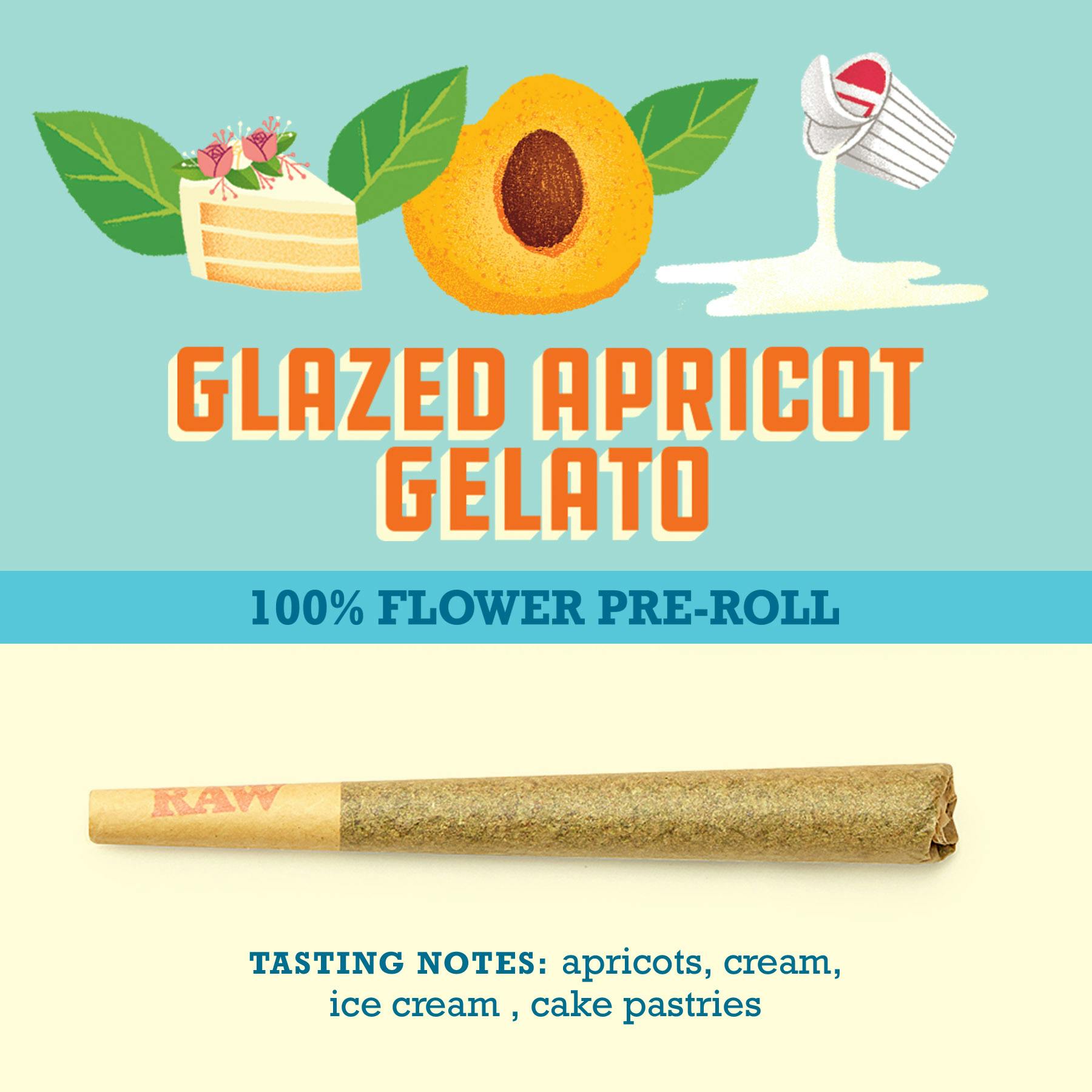 Paper Crane Glazed Apricot Gelato Preroll 1g RoadTrip Dispensary