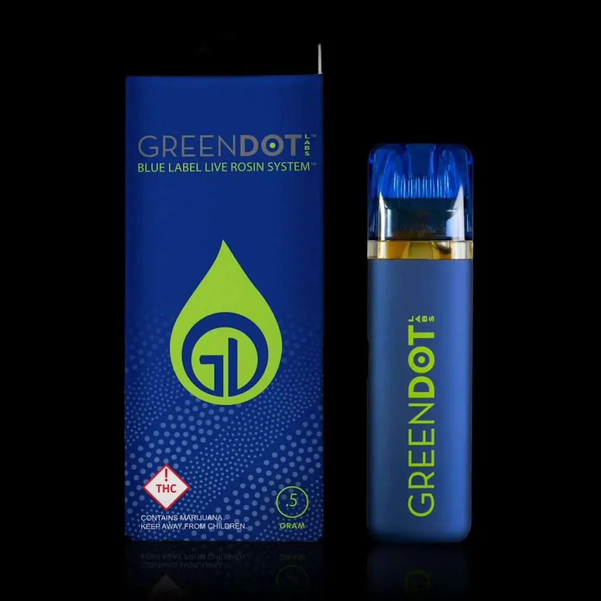 Green Dot – Blue Label Live Rosin Disposable – Otoro (H) .5g Vaporizers