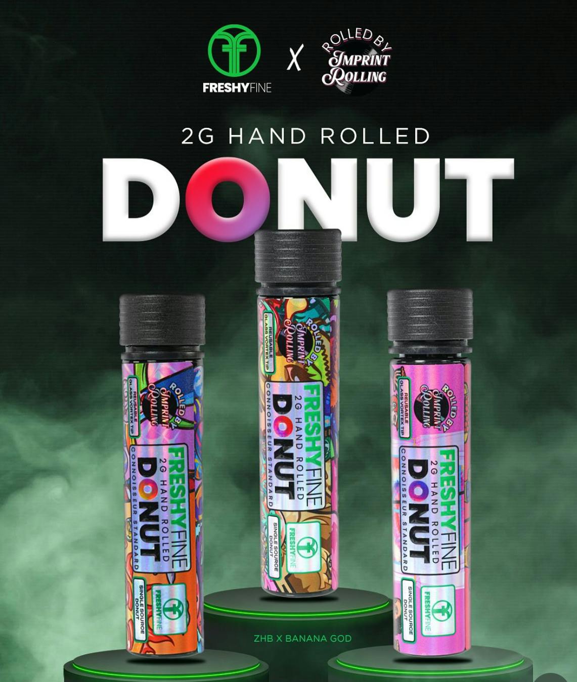 Freshy Fine - 2g Infused Donut - Chem Candy x Motorbreath