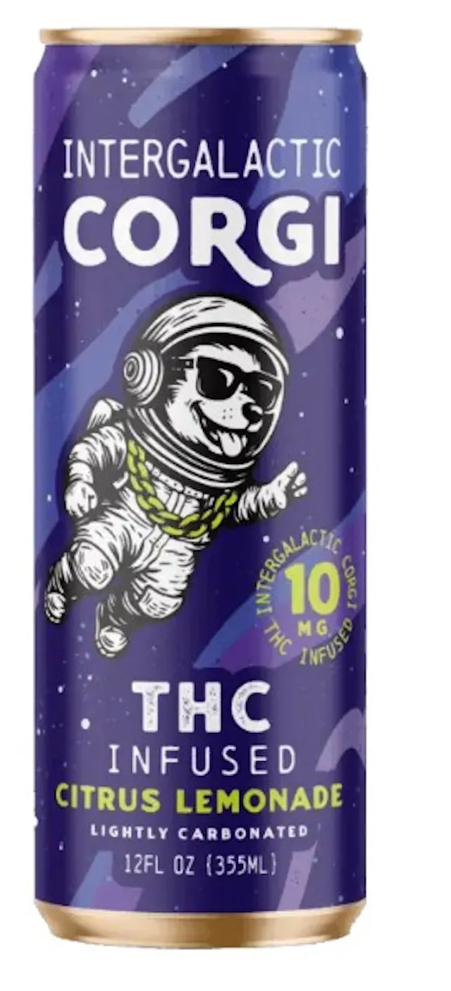 Intergalactic Corgi Seltzer Citrus Lemonade 12oz/10mg (hybrid, drinks, 0.28g)
