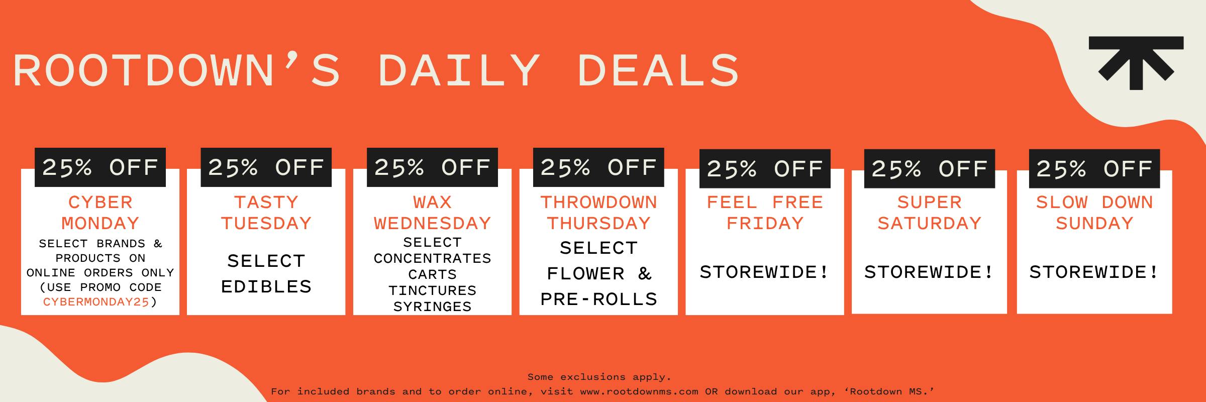 Daily deal, Mississippi Cannabis, Medical Marijuana, Discounts, Deals, Promos, sale