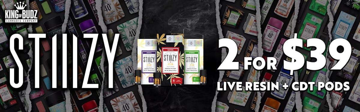 Stiiizy Live Resin Pods 2/$39