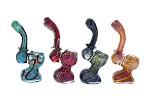 Lost Sea Path Frit Glass Bubbler | 4′-active