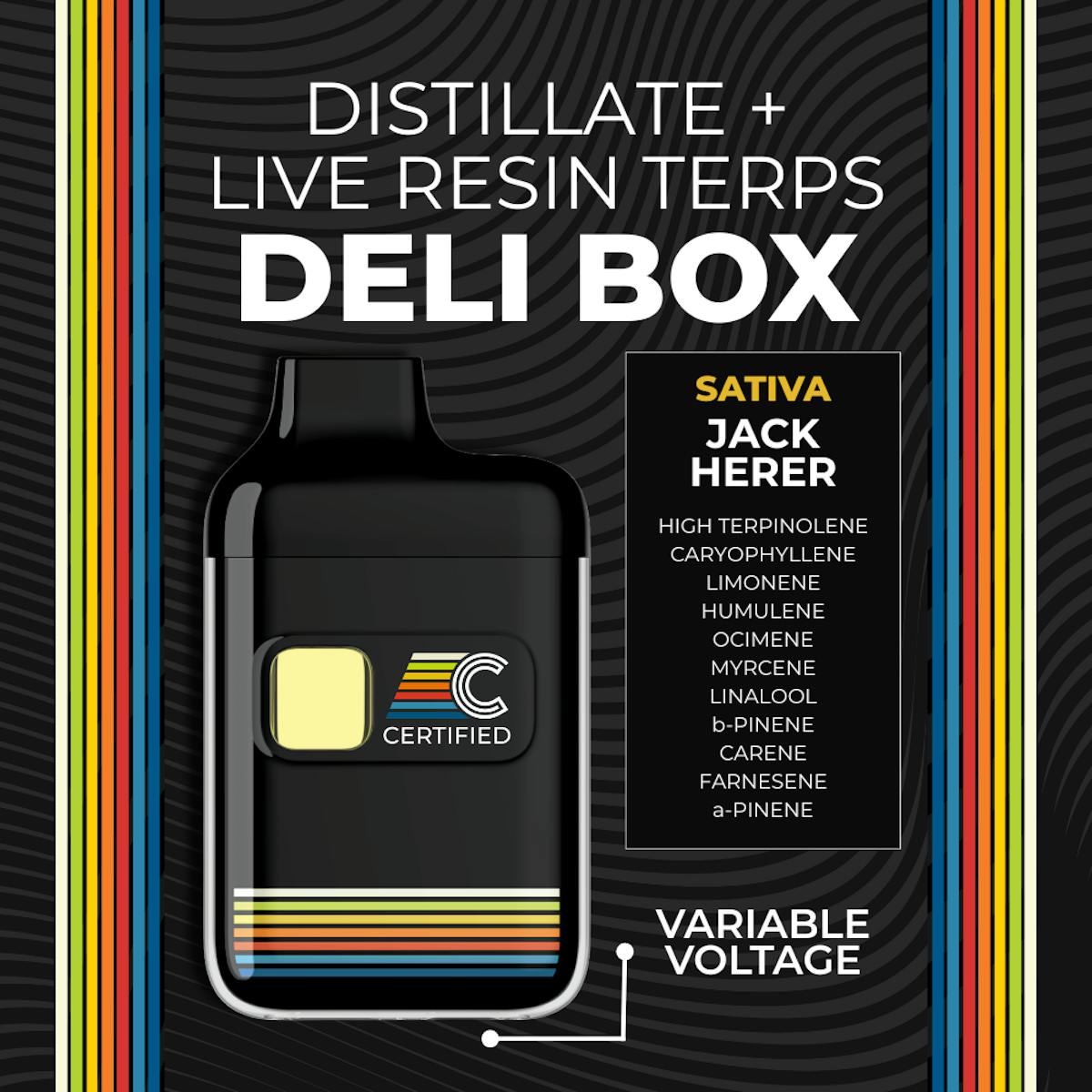 Photo of Jack Herer DeliBox Disposable Vape