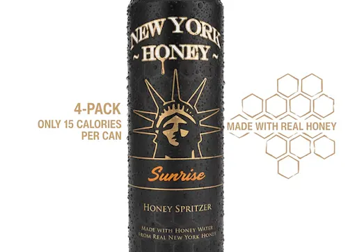 NEW YORK HONEY | HONEY SPRITZER | SUNRISE: ORANGE PINEAPPLE | 40MG(4PK)-active