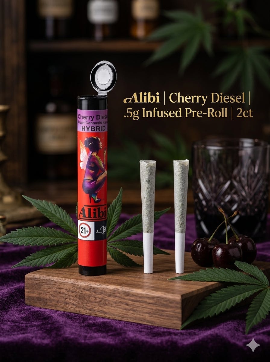 Product Alibi | Cherry Diesel | .5g Infused Pre-Roll | 2ct