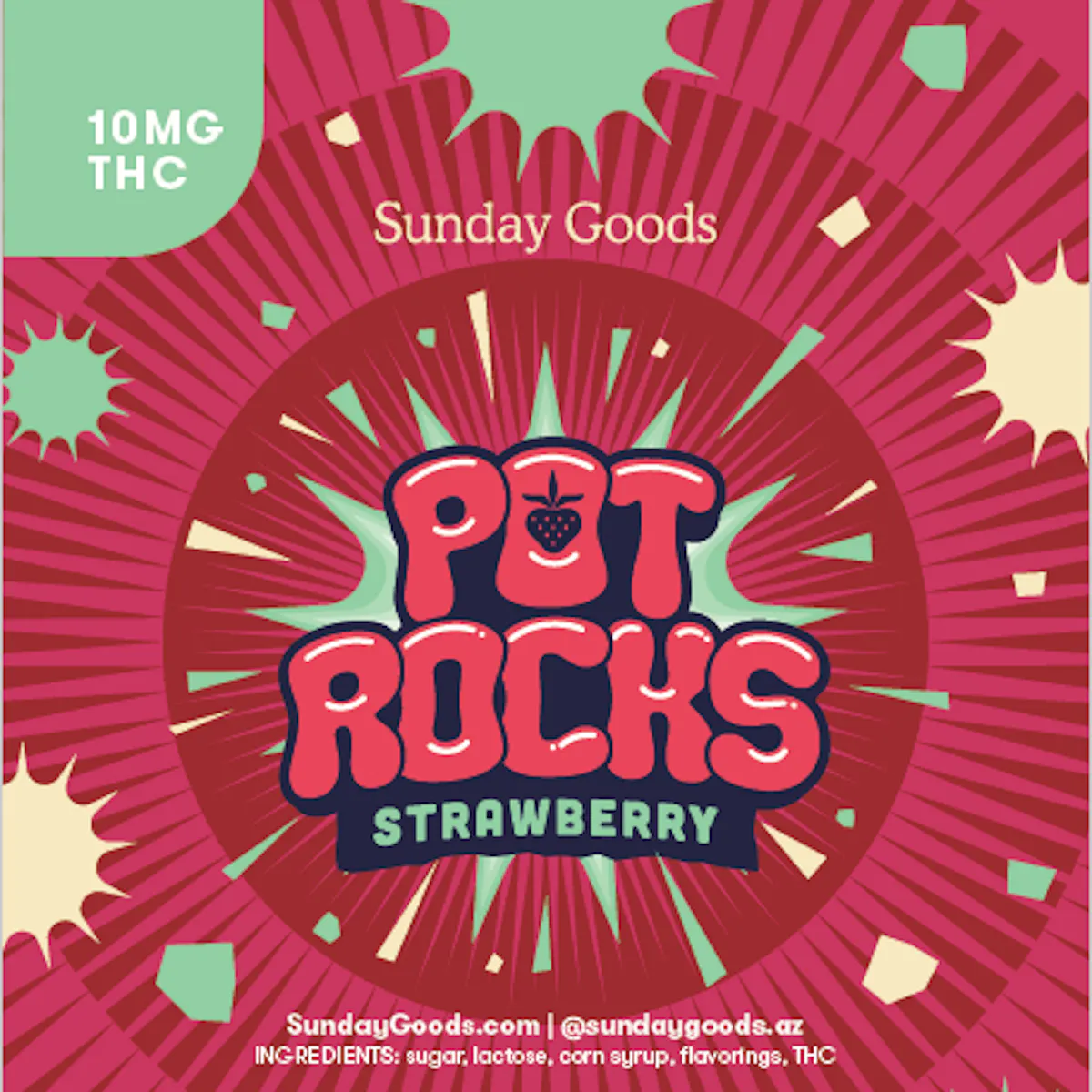 POT ROCKS 0.01g Edibles | Sunday Goods