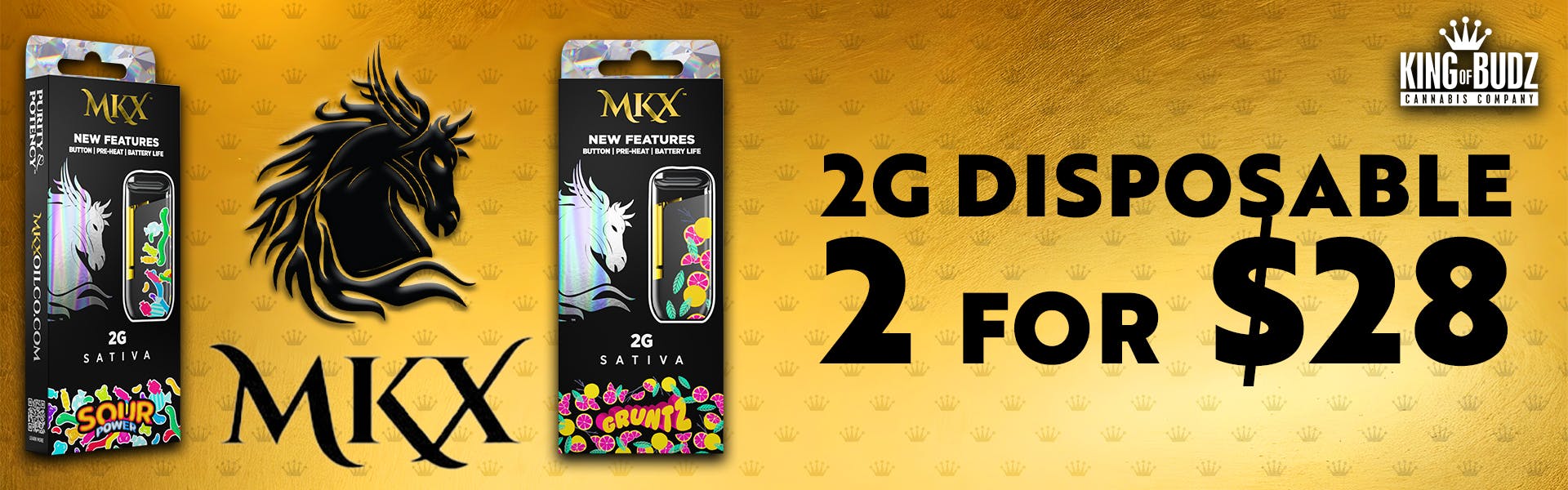 MKX 2g Disposables - 2/$28