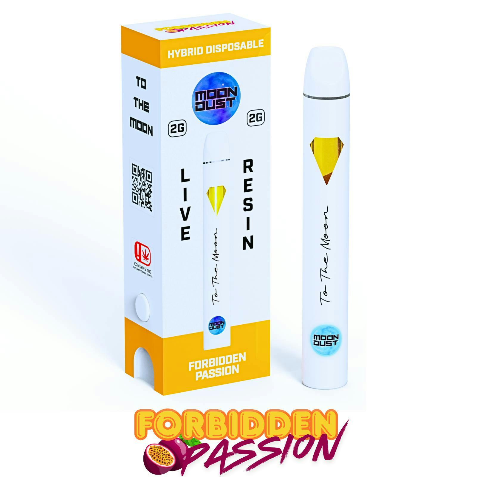 Moondust Live Resin Disposable Forbidden Passion - Hybrid