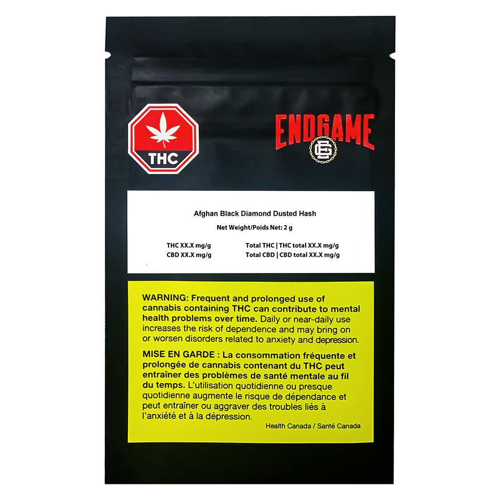 Endgame - afghan black diamond dusted hash