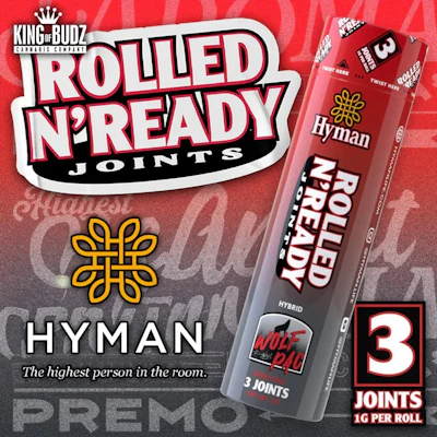 Hyman X Kevin Nash - 3-Pack 1g Prerolls - Wolfpac